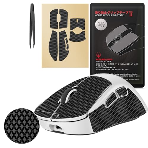 HOTLINE GAMES HOTLINEGAMES [Grip Upgrade] 2.0 Plus Mouse Anti Slip Grip Tape Compatible with Logitech G Pro X Superlight 2 DEX Wireless Gaming Mouse Skins, Sweat Resistant, Cut Fit, Easy Apply, Performance Upgrade - Image 1