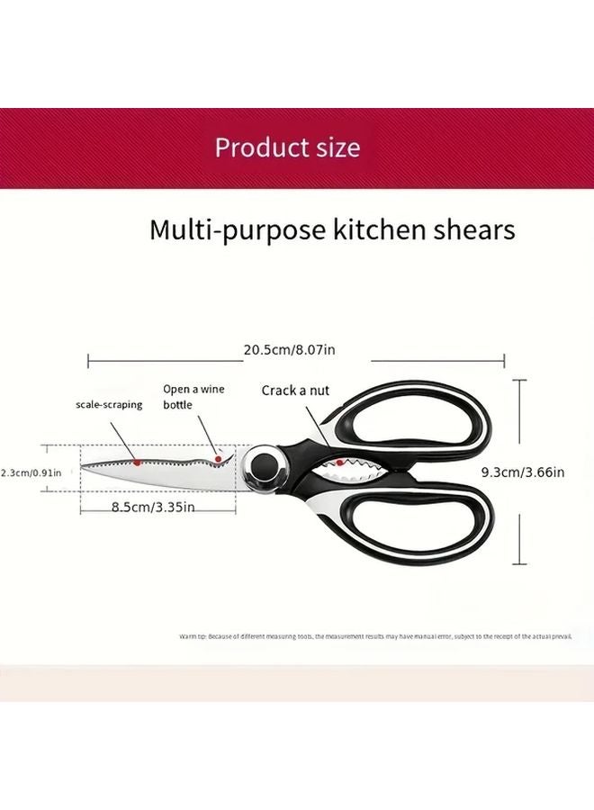 Multifunctional Scissors For Kitchen Camping Outdoor Food Pizza Salad And Beer Bottle Opener - Image 3