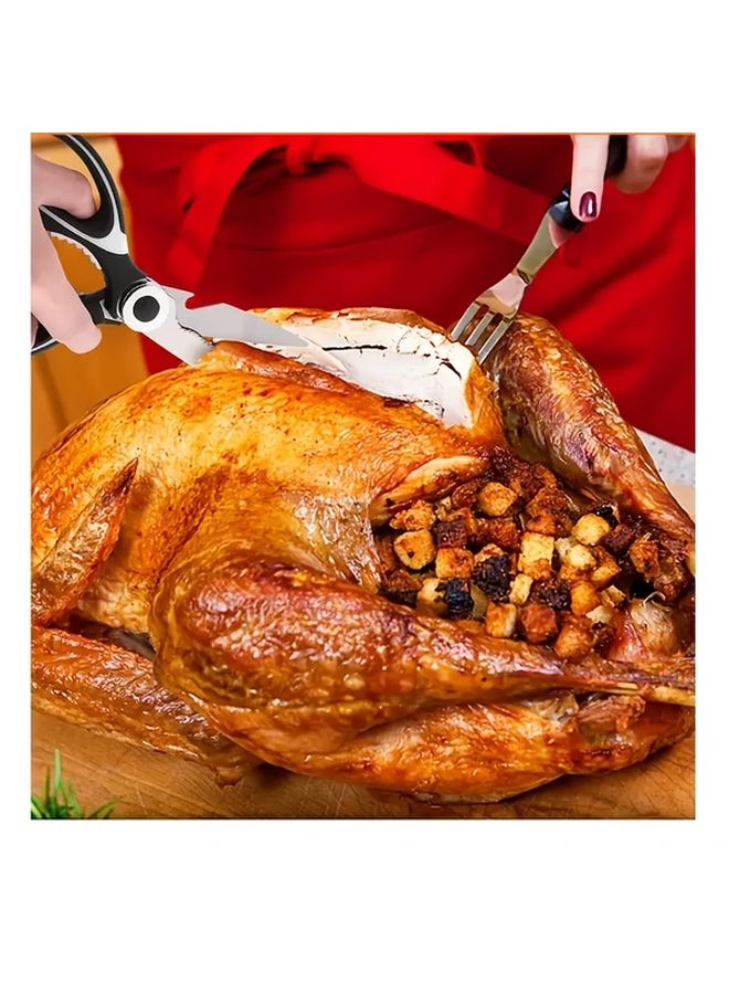 Multifunctional Scissors For Kitchen Camping Outdoor Food Pizza Salad And Beer Bottle Opener - Image 4