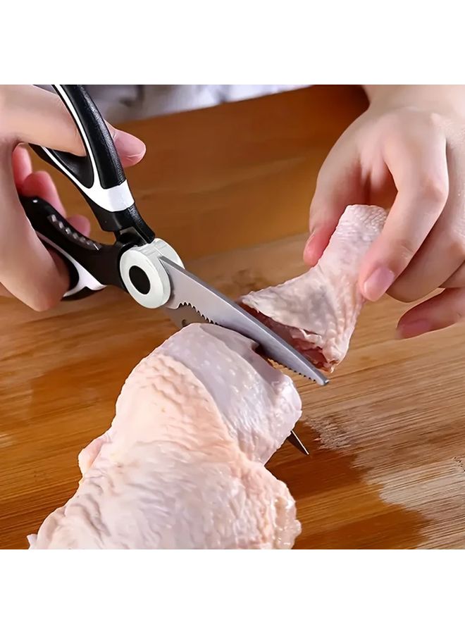 Multifunctional Scissors For Kitchen Camping Outdoor Food Pizza Salad And Beer Bottle Opener - Image 2