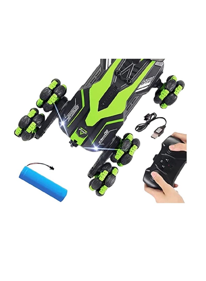 RC Drift Laser Stunt Car 2.4G 6 Wheels Climbing Drift Stunt Car 360° Rotating Spinning High Speed Telescopic Remote Control Twisting Off-Road Monster Toy Car  - Image 3