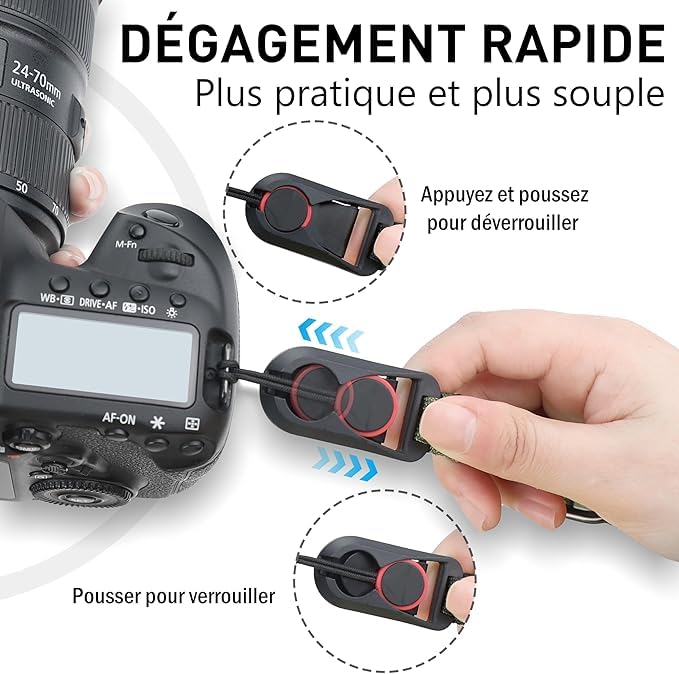 RUBRIC Camera Wrist Strap | Paracord Hand Grip with Quick Release | Adjustable & Durable Polsband for DSLR, Mirrorless & Action Cameras - Image 4