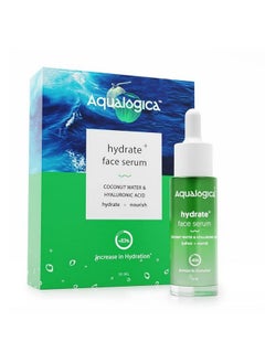 Aqualogica Hydrate+ Face Serum For Dewy & Plump Skin With Coconut Water & Hyaluronic Acid 30Ml  - Image 1