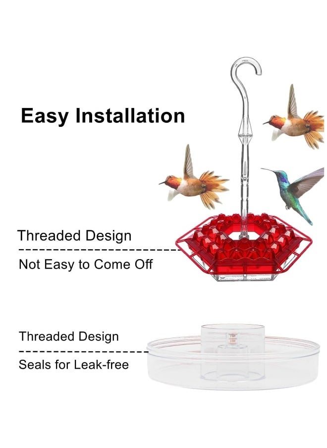 Generic Sherem Hummingbird Feeder for Outdoors Hanging, Ant and Bee Proof, Easy to Clean and Refill, Garden Decor  - Image 2