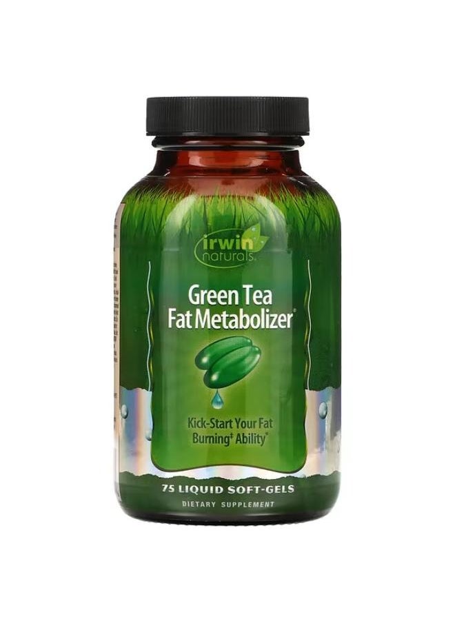 Irwin Naturals Green Tea Fat Metabolizer, 75 Liquid Soft-Gels 