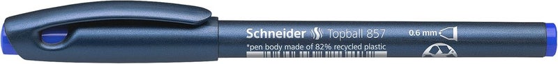 Schneider Topball 857 Rollerball 0.6mm, Box of 10, Blue (8573) - Image 2