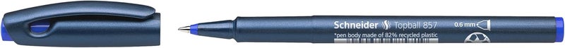 Schneider Topball 857 Rollerball 0.6mm, Box of 10, Blue (8573) - Image 3