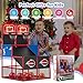 M SANMERSEN Kids Double Basketball Hoop Arcade Game Set with 6 Balls Electronic Scoreboard LED Light Indoor  Outdoor Play BirthdayHalloween for 38 Year Old Boy and Girl - Image 4