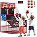 M SANMERSEN Kids Double Basketball Hoop Arcade Game Set with 6 Balls Electronic Scoreboard LED Light Indoor  Outdoor Play BirthdayHalloween for 38 Year Old Boy and Girl - Image 2