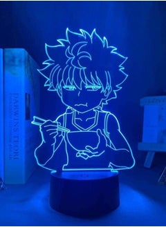 3D Night Light Hunter X Hunter Killua LED Lamp for Kids Room Decoration Hxh LED Night Light Anime Gift Acrylic 3D Killua Cute 16 colors with remote control