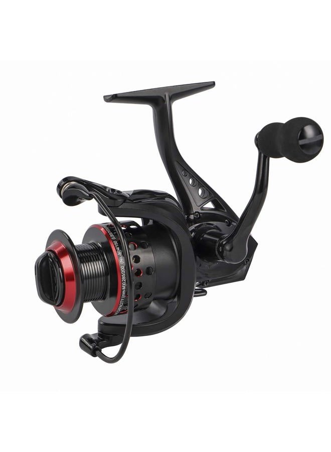 Dorisea Fishing Reel 7+1 Stainless Steel BB Ultra Smooth Aluminum Spinning Fishing Reel,Lightweight Spinning Reel for Freshwater Saltwater Fishing, Come with 109 yds Braided Line (CF2000) - Image 2