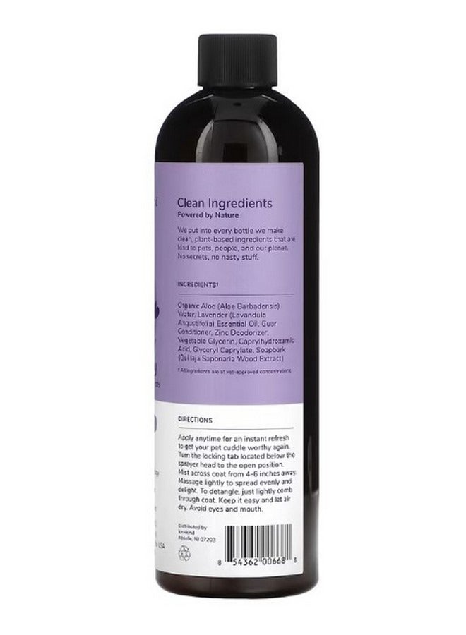 Kin+Kind Pet Smell Coat Spray Conditioner For Dogs  Cats Lavender 12 fl oz 354 ml - Image 2
