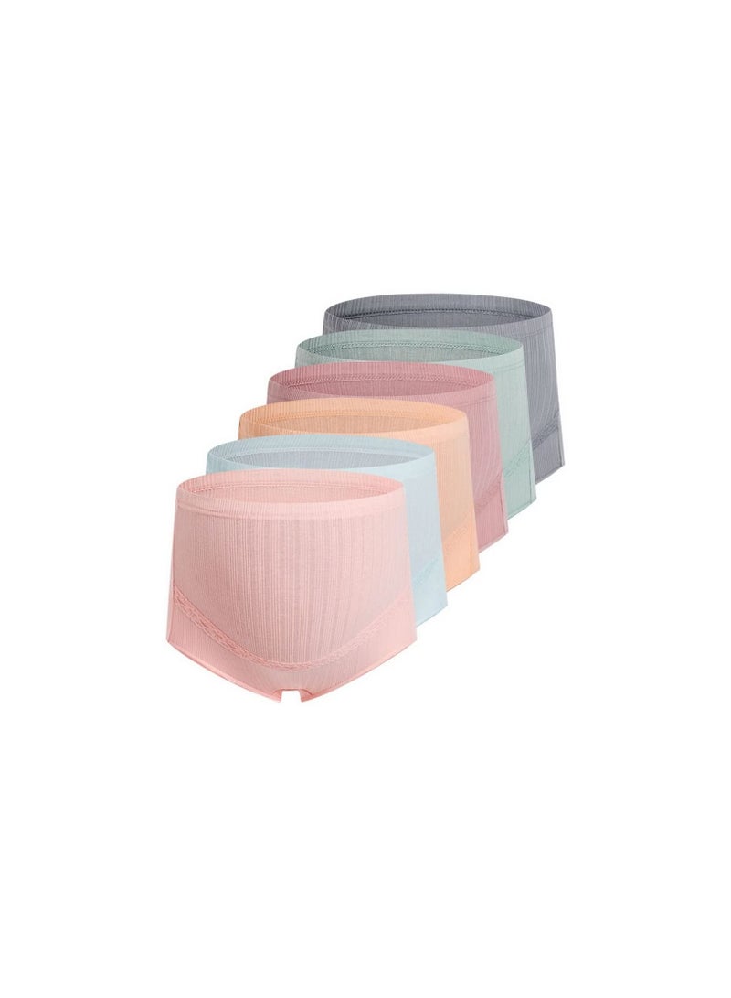 SYOSI Women's  Knickers, Maternity Knickers, 6 Pcs Pregnancy Panties, High Waist Underwear Knickers, Shorts, Pants Belly Support Maternity (XL)  - Image 1
