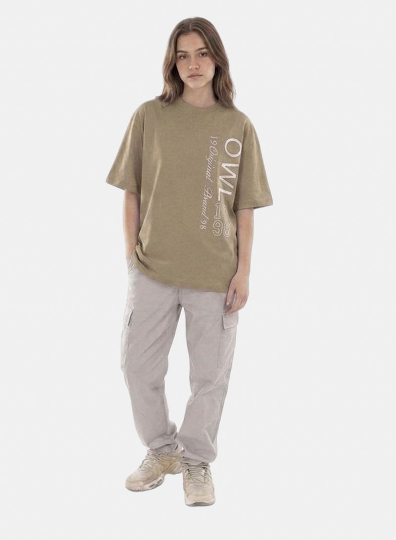 T-shirt Khaki-White (19)