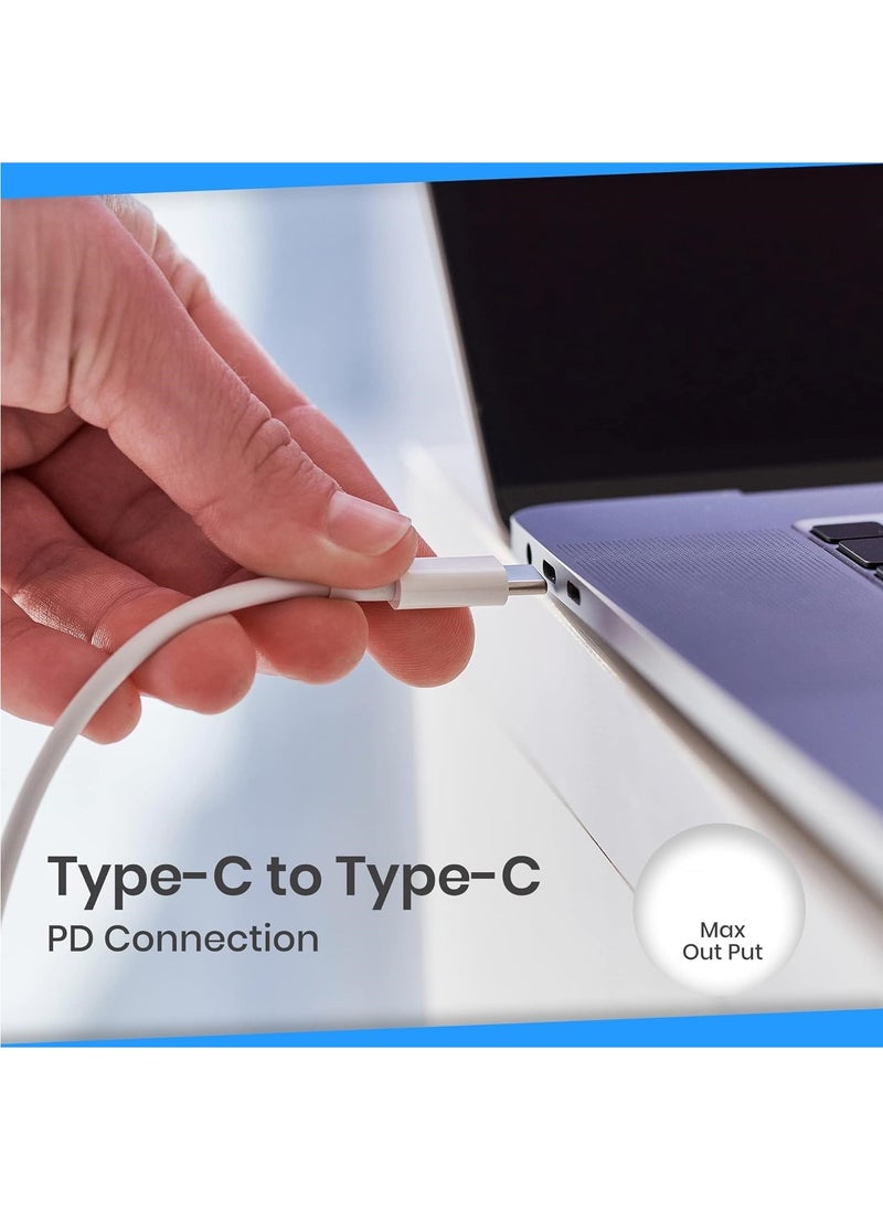 MMG - 96W Type C Macbook Pro-Air Fast Replacement Charger, Power Adapter works with 13, 14, 15, 16 Inch 2016/17/18/19/20 Model Laptops, Tabs & Smartphones, Thunderbolt Charger with USB C Cable, iPhone 15 - Image 1