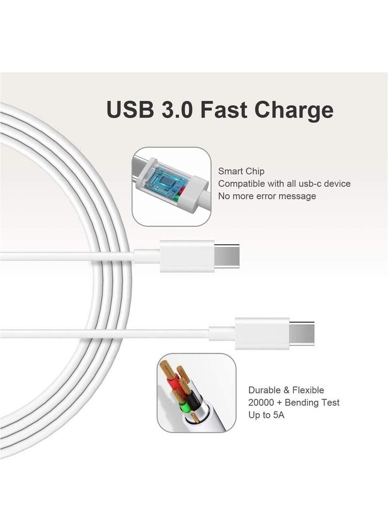 MMG - 96W Type C Macbook Pro-Air Fast Replacement Charger, Power Adapter works with 13, 14, 15, 16 Inch 2016/17/18/19/20 Model Laptops, Tabs & Smartphones, Thunderbolt Charger with USB C Cable, iPhone 15 - Image 1