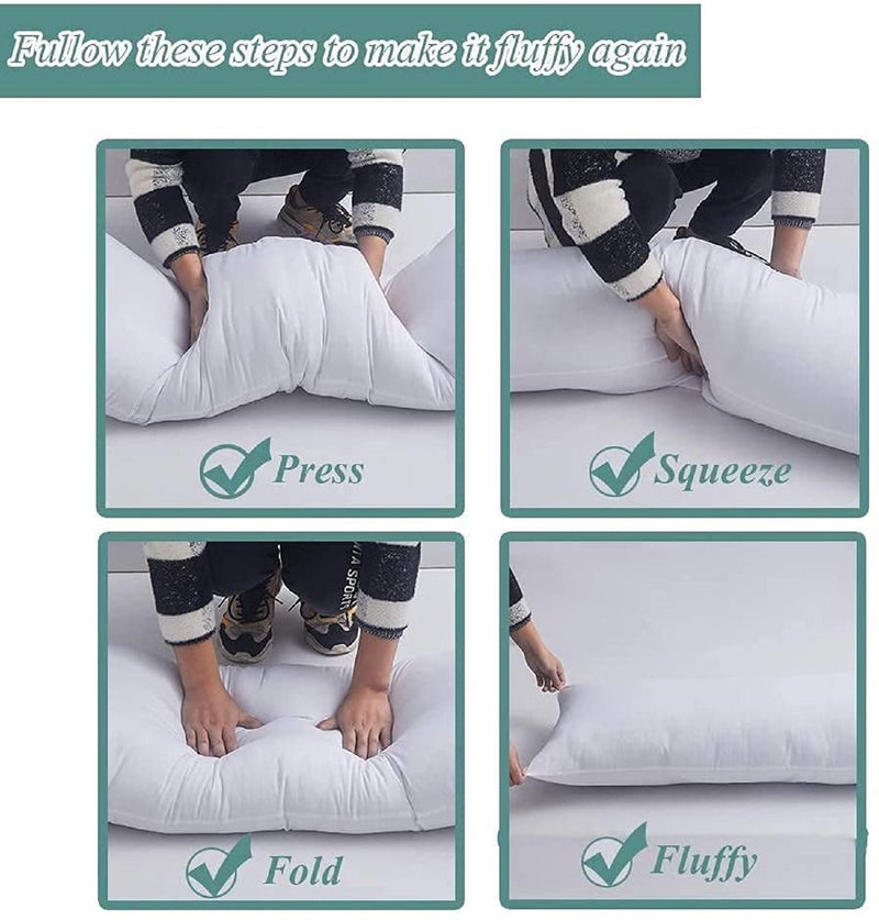 Perfect Sleeper Ultra Soft Large Body Pillow Insert - Long Sleeping Breathable Bed Pillow - Full Body Pillow Insert -18×54 Inch - Image 3