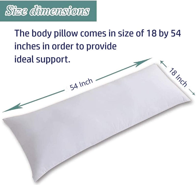 Perfect Sleeper Ultra Soft Large Body Pillow Insert - Long Sleeping Breathable Bed Pillow - Full Body Pillow Insert -18×54 Inch - Image 4