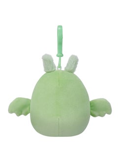 Squishmallows دبدوب صغير بحجم 3.5 بوصة للربط توفي لون النعناع العثة مع تاج الزهور وبطنه الفuzzy مرخص رسميًا لعبة كيللي توي ملونة هدية ناعمة للأطفال البنات والأولاد قابلة للغسيل لعبة ملساء متعددة الألوان لجميع الأعمار  - Image 2