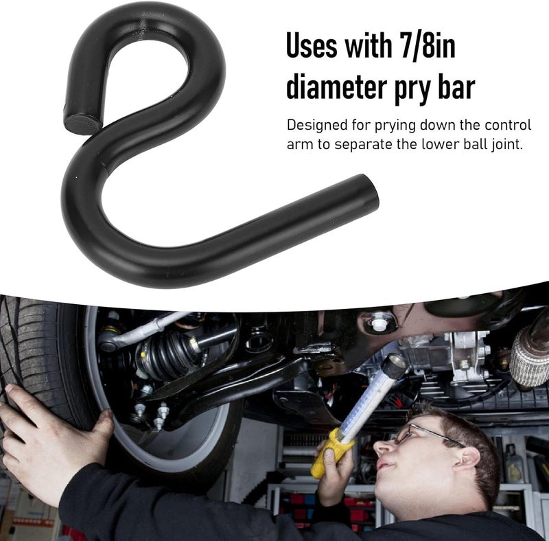 Lower Control Arm Prying Tool 0.5 Ton Capacity Black Alloy Steel Heavy Duty Suspension Specialty Tool for 7 / 8in Pry Bar - Durable, Versatile Automotive Repair and Maintenance - Image 2
