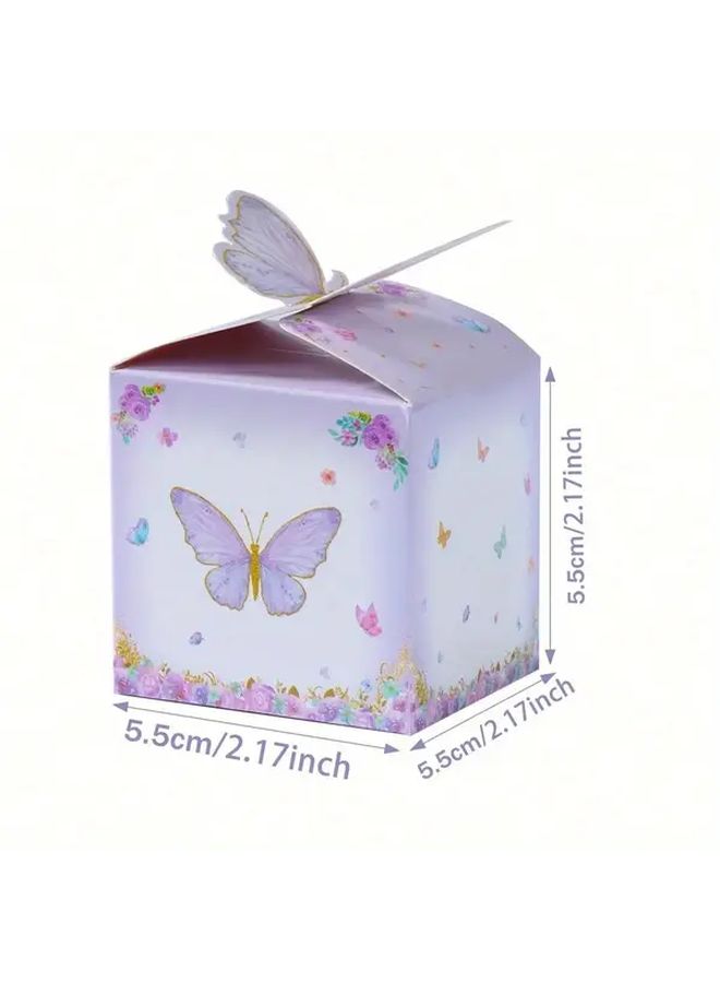 Pink Butterfly Mini Gift Box Floral Design For Baby Showers Birthdays Weddings - Image 3
