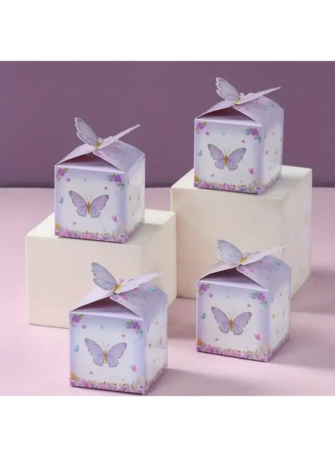 Pink Butterfly Mini Gift Box Floral Design For Baby Showers Birthdays Weddings - Image 4