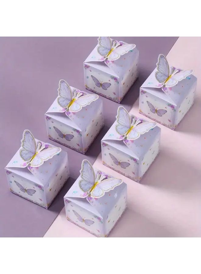Pink Butterfly Mini Gift Box Floral Design For Baby Showers Birthdays Weddings - Image 1