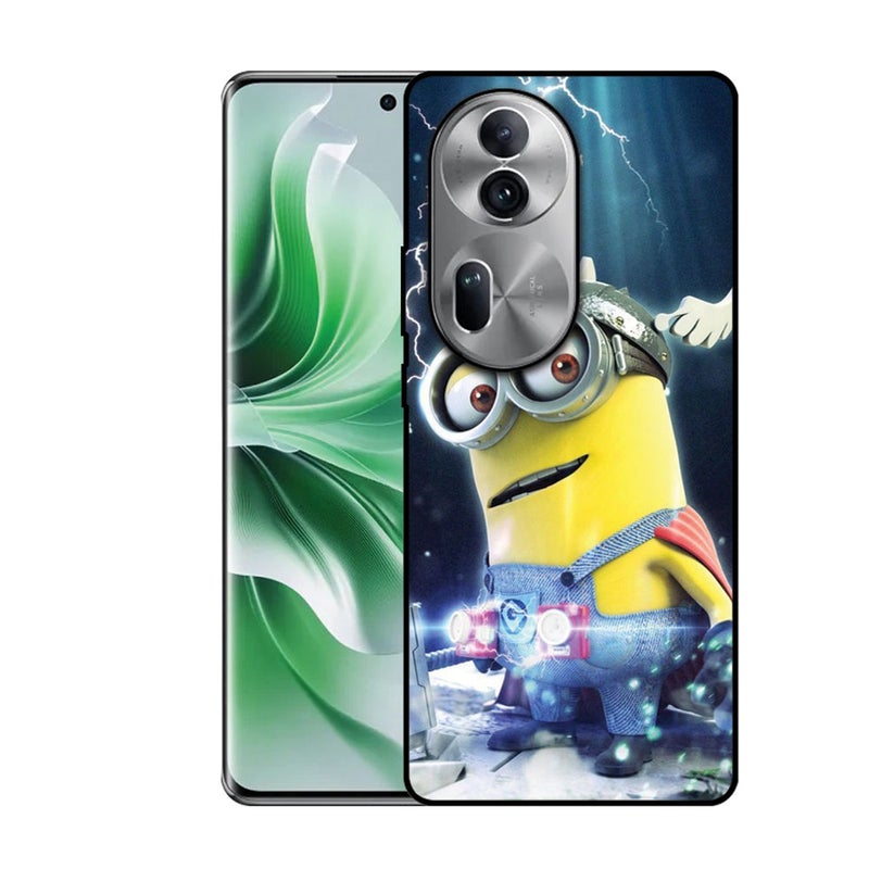 الصيد العين غطاء حماية مطبوع لهاتف Oppo Reno 11 - سوبر باور مينيون - Image 1