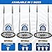 Odoland Spider Web Platform Swing Outdoor Saucer Net Swings 900D Oxford for Kids Adults Backyard Round Swing with Rope Straps Turnbuckle 24in Black - Image 4