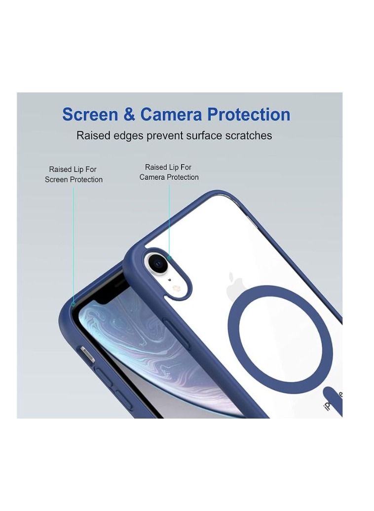 Magsafe Back Cover for iPhone xs max Blue  - Image 3