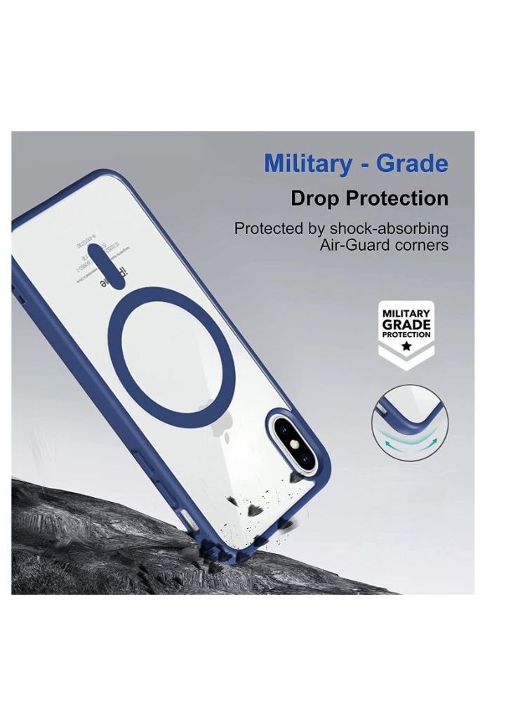 Magsafe Back Cover for iPhone xs max Blue  - Image 2