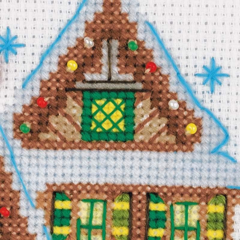 Riolis Winter Cabin Counted Cross-Stitch Kit - Image 4