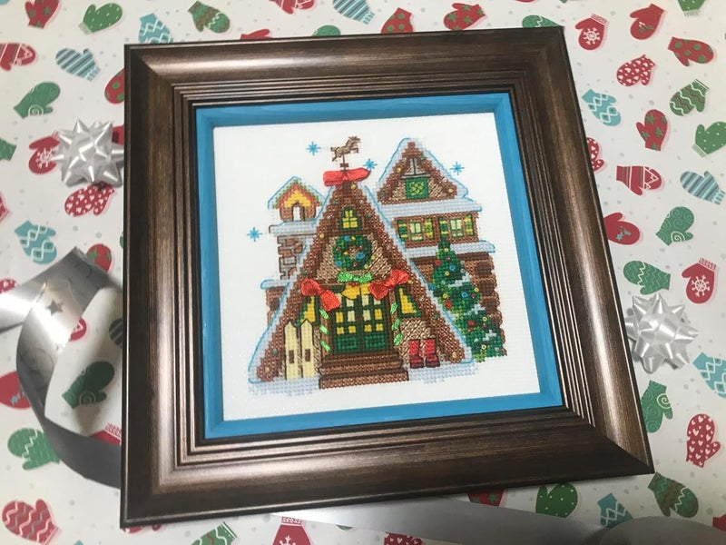 Riolis Winter Cabin Counted Cross-Stitch Kit - Image 5
