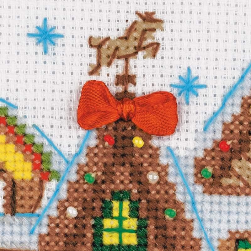 Riolis Winter Cabin Counted Cross-Stitch Kit - Image 2
