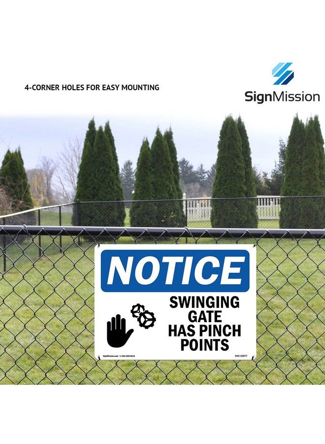 SignMission Osha Notice Signs Lock Gate At All Times Sign ; Extremely Durable Made In The Usa Signs Or Heavy Duty Vinyl Label Decal ; Protect Your Construction Site Warehouse Shop Area & Business - Image 5
