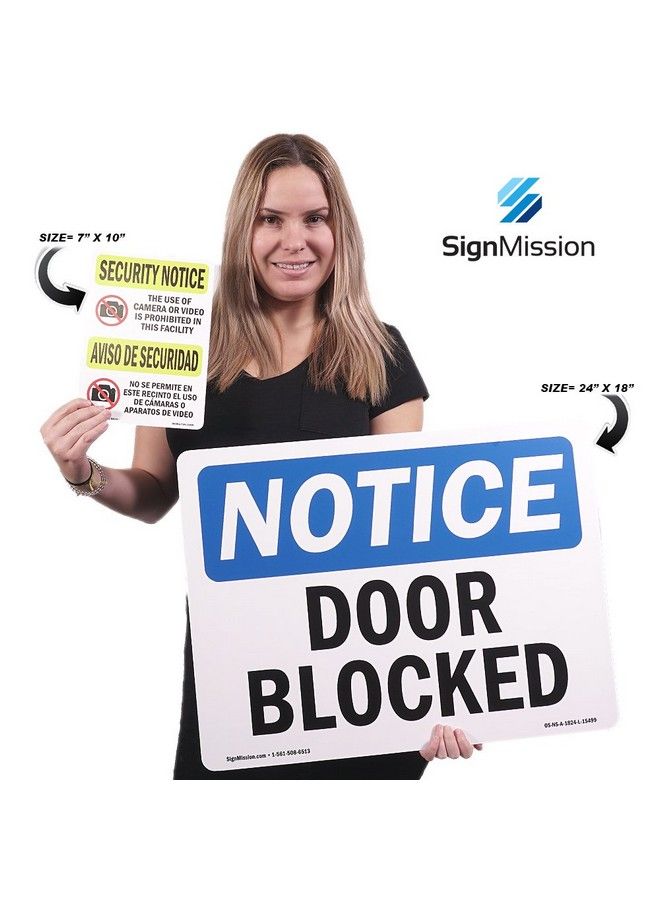 SignMission Osha Notice Signs Lock Gate At All Times Sign ; Extremely Durable Made In The Usa Signs Or Heavy Duty Vinyl Label Decal ; Protect Your Construction Site Warehouse Shop Area & Business - Image 3