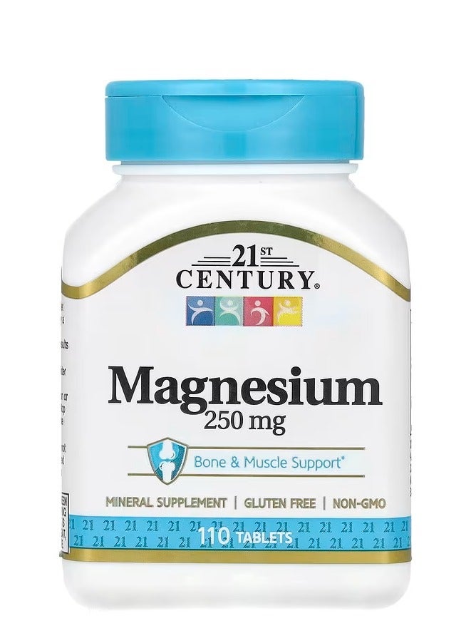 القرن الحادي والعشرون مغنيسيوم، 250 ملجم، 110 قرص - Image 1