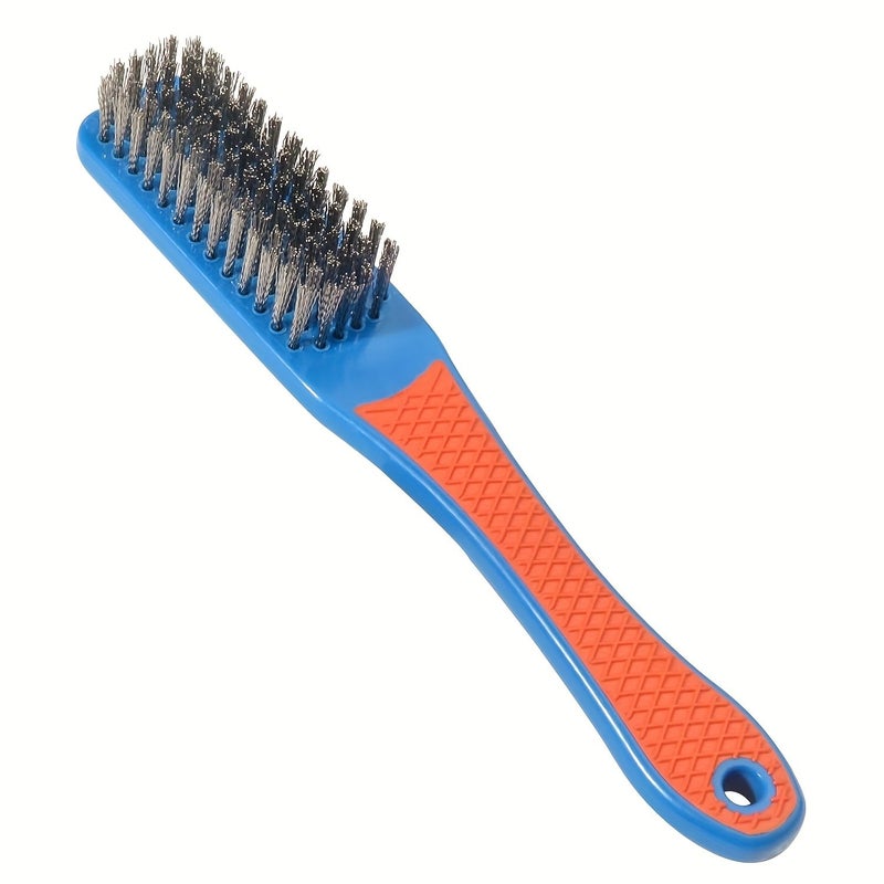 Metal Rust Removal Brush Durable Plastic Handheld Wire Brush for Deep Cleaning - Image 1