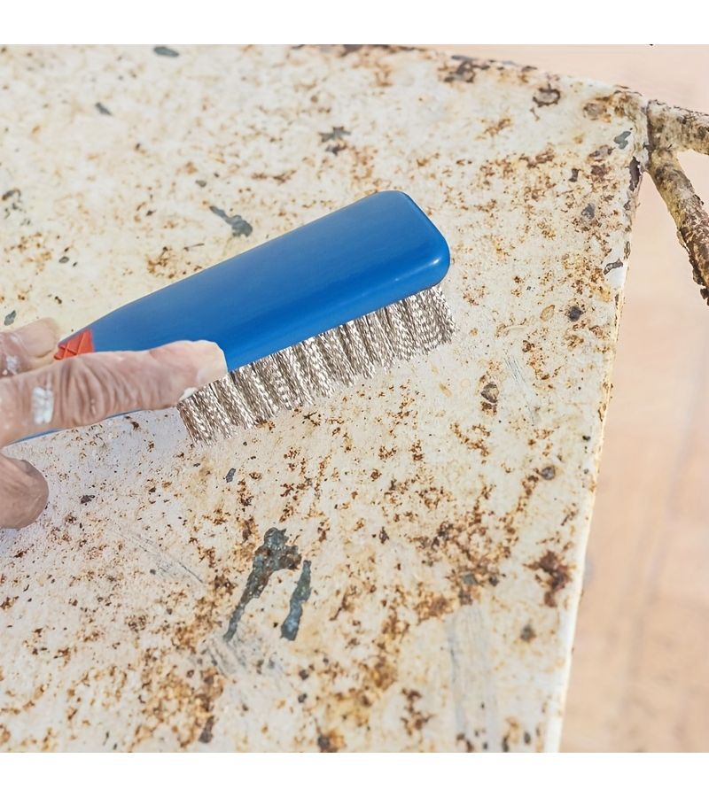 Metal Rust Removal Brush Durable Plastic Handheld Wire Brush for Deep Cleaning - Image 3