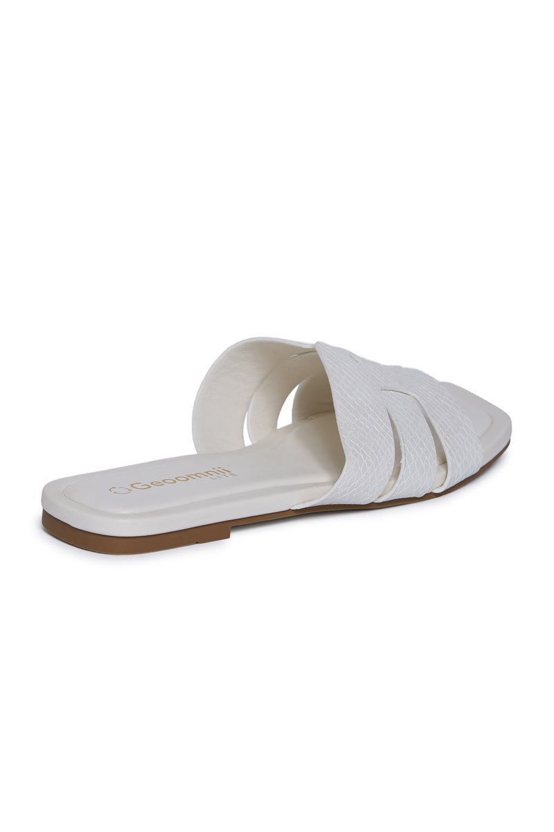 Geoomnii Flat Sandals for Women – Comfortable Slip-On Casual Summer Sandals for Daily Wear, Walking & Travel - Image 3