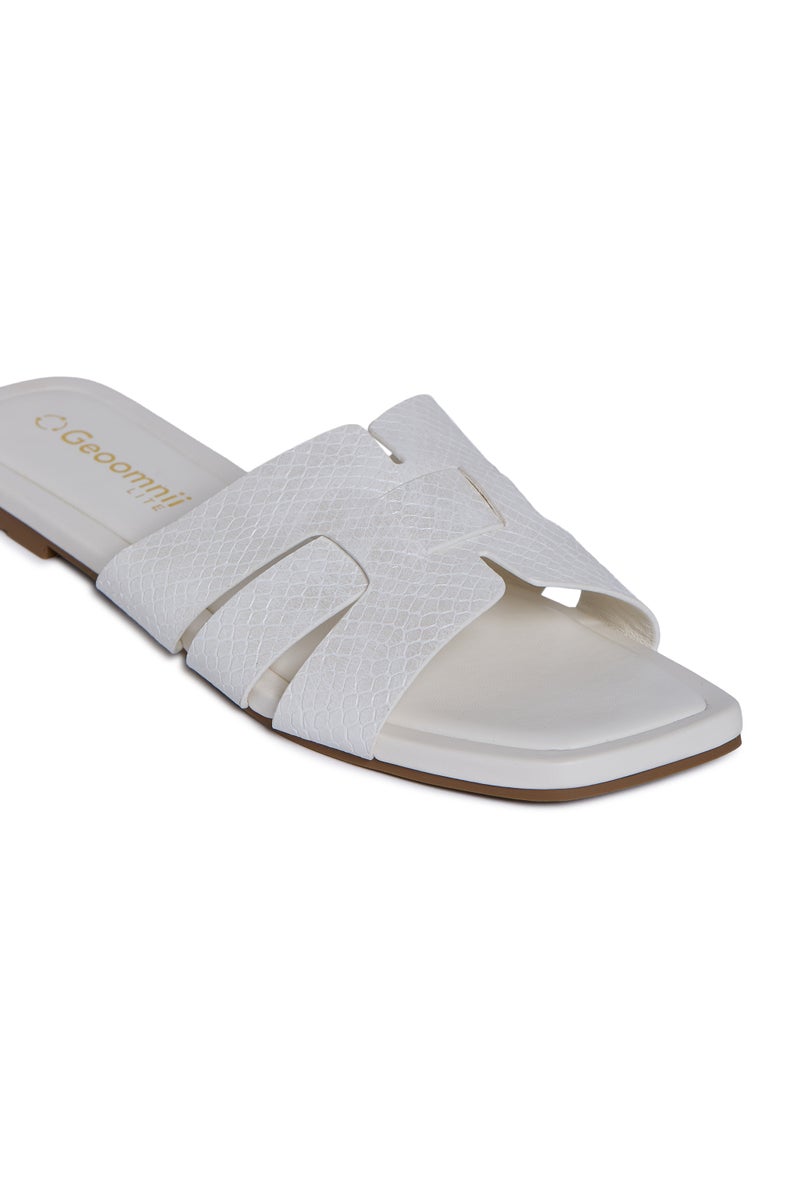 Geoomnii Flat Sandals for Women – Comfortable Slip-On Casual Summer Sandals for Daily Wear, Walking & Travel - Image 4