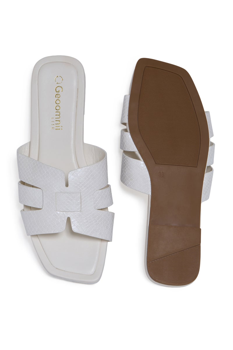 Geoomnii Flat Sandals for Women – Comfortable Slip-On Casual Summer Sandals for Daily Wear, Walking & Travel - Image 5
