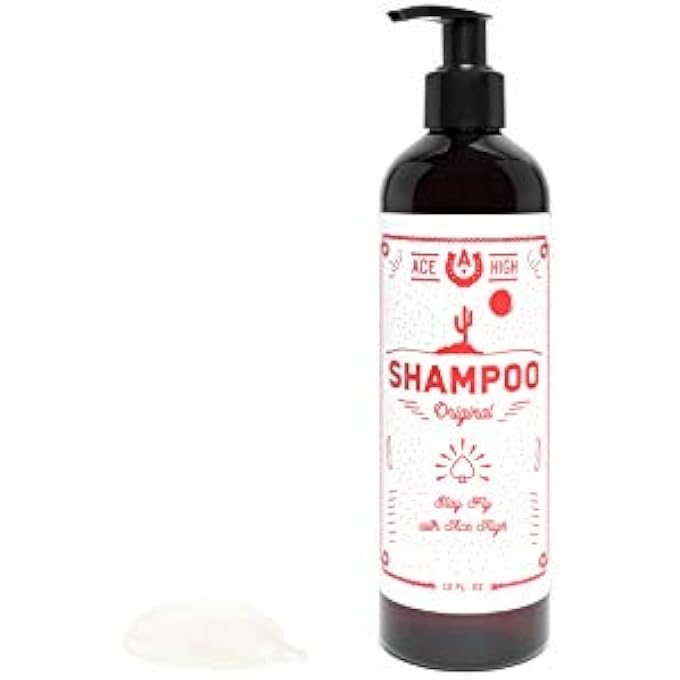 ace high MEN'S SHAMPOO, SUPER CLEANSING AND NON-DRYING, PROMOTES SCALP HEALTH, SMALL BATCH, SULFATE FREE,12OZ - Image 3