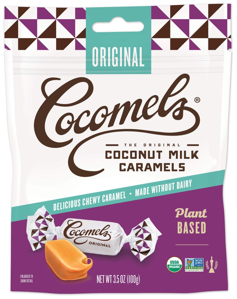 Cocomels Coconut Milk Caramels Original Flavor Organic Dairy Free Vegan Gluten Free NonGMO No High Fructose Corn Syrup Kosher Plant Based Individually Wrapped Candy 1 Pack - Image 3