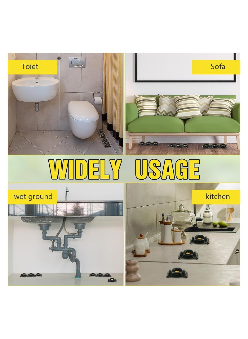 SOLARAE 48 قطعة مصيدة قاتل النمل مصائد العناكب مصائد الحشرات الفعالة مصائد النمل الداخلية طُعم النمل مصائد الغراء للحشرات في الهواء الطلق المنزل المطبخ صراصير الحشرات الزاحفة، آمنة للحيوانات الأليفة والأطفال - Image 4