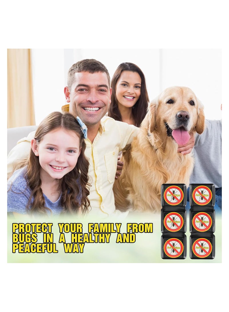 SOLARAE 48 قطعة مصيدة قاتل النمل مصائد العناكب مصائد الحشرات الفعالة مصائد النمل الداخلية طُعم النمل مصائد الغراء للحشرات في الهواء الطلق المنزل المطبخ صراصير الحشرات الزاحفة، آمنة للحيوانات الأليفة والأطفال - Image 5