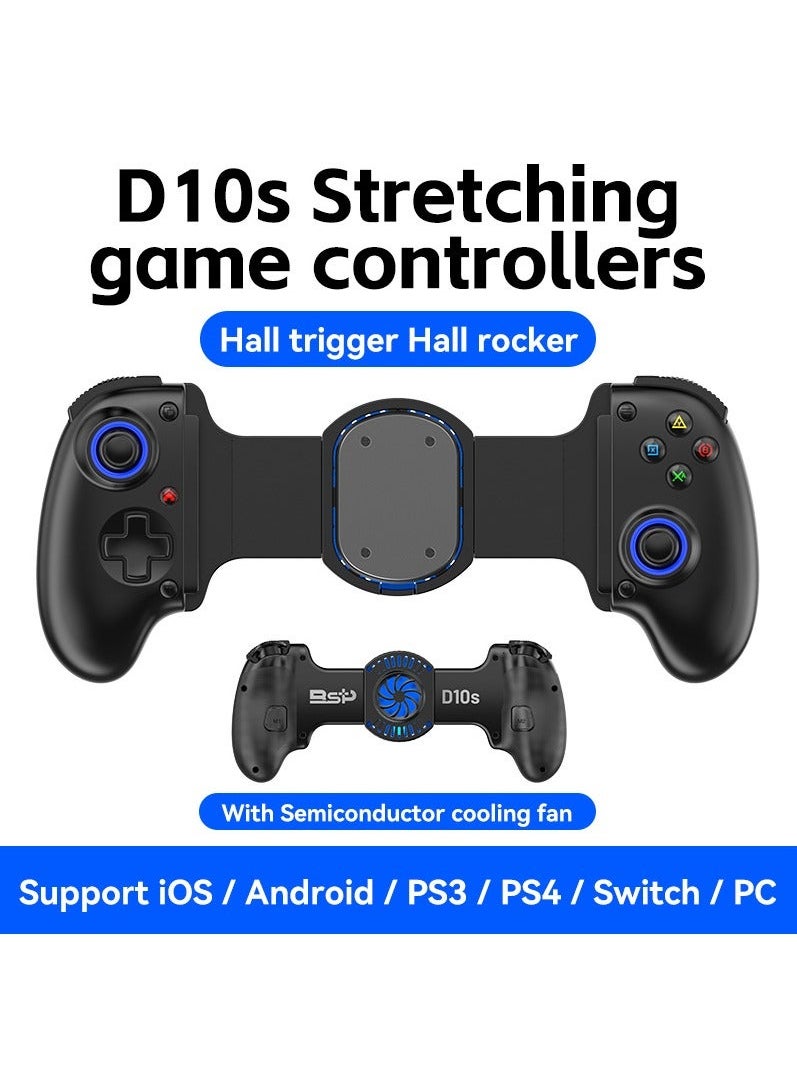 Generic Extendable Cooling Gaming Controller Delta for PS4, Android, iOS, Tablets, Switch, Xbox Streaming Controller (Black)  - Image 2