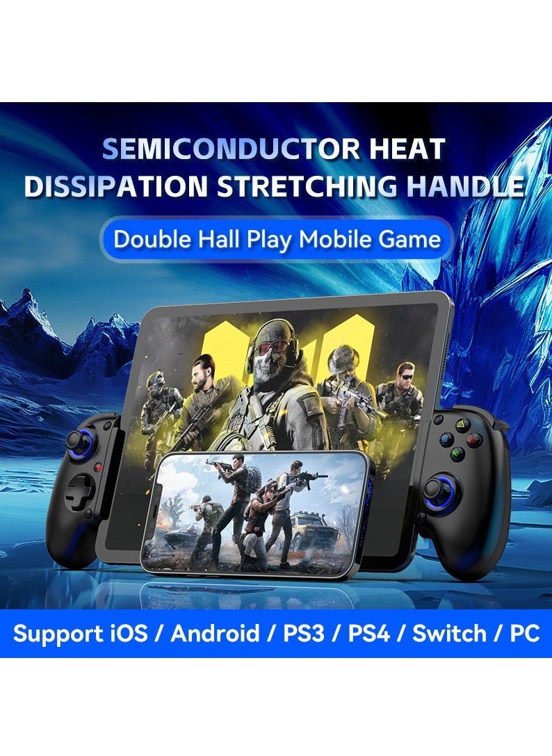 Generic Extendable Cooling Gaming Controller Delta for PS4, Android, iOS, Tablets, Switch, Xbox Streaming Controller (Black)  - Image 3