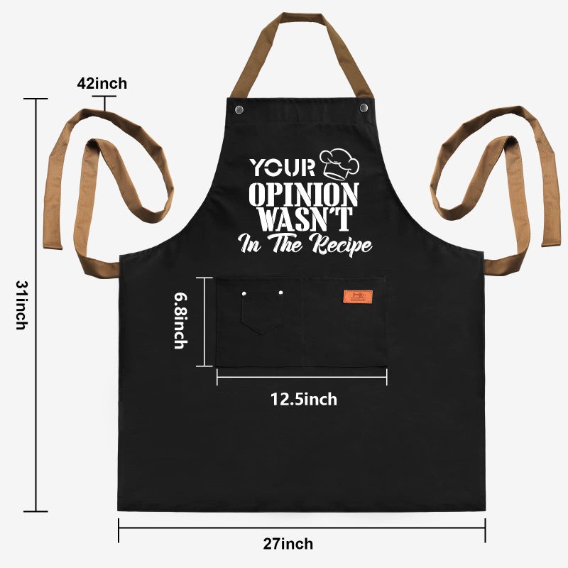 REHAVE Gifts For Men  Women  Father 's Day Gifts  Gifts for Dad  Husband  Boyfriend  Brother  Mom  Wife  Girlfriend  Unique Birthday Gifts  Humor Apron for friends Bff  Kitchen Chef Aprons Baking Gifts - Image 2