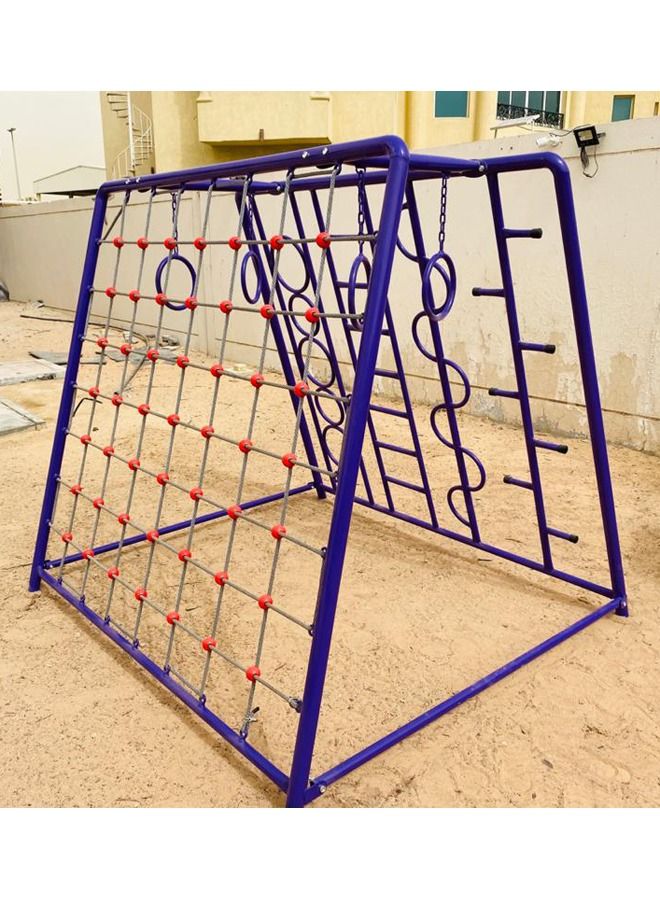 جساي تويز داخلي جدار تسلق الصخور عالية الجودة تسلق الإطار ملعب في الهواء الطلق تسلق الإطارات - Image 4